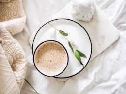 white teacup filled with coffee