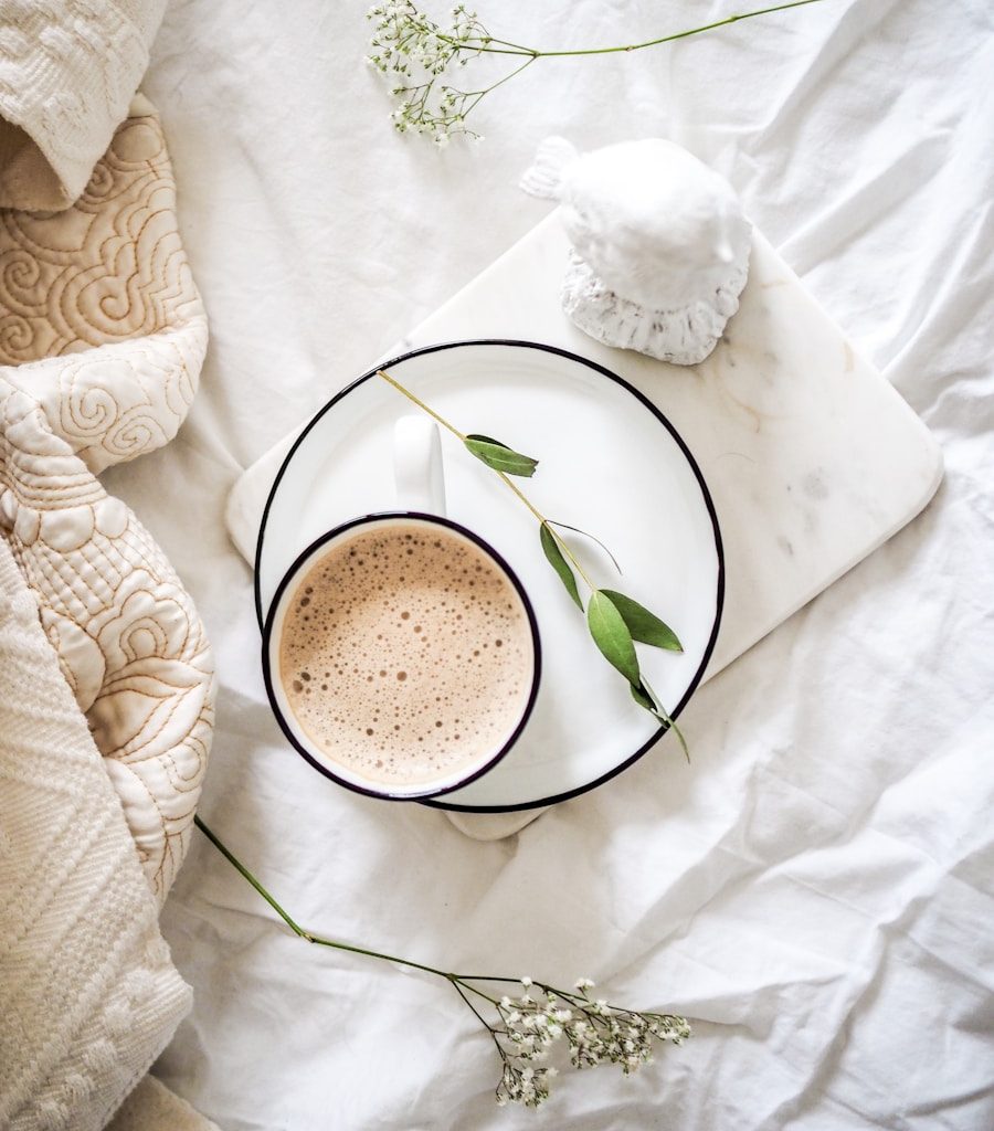 white teacup filled with coffee